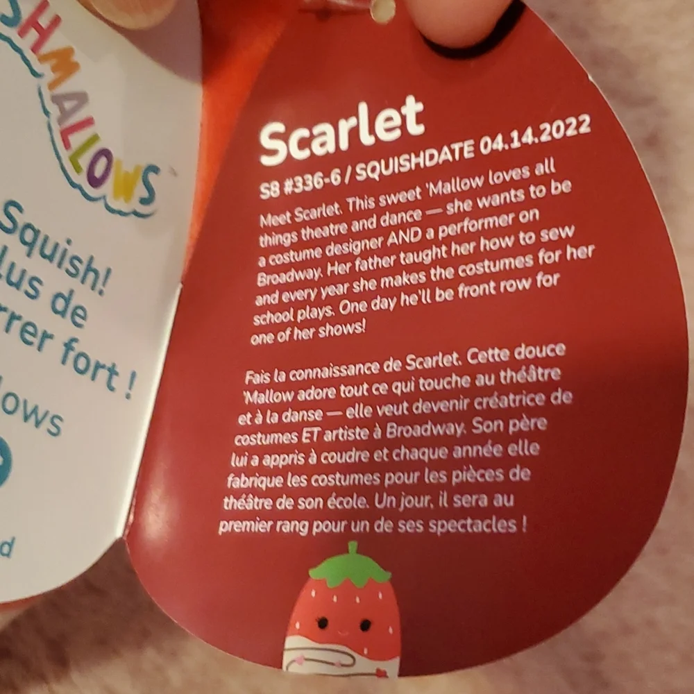 Original Squishmallow "Scarlet the Strawberry" 2023 - Picture 5 of 8